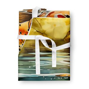 Brown Trout Large Multicolor Kitchen <b>Apron</b> for <b>Cooking</b> Baking Crafts Gardening-Unisex for Adults <b>Men</b> and Women - Product Image 3