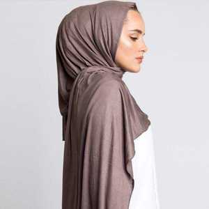 180*80cm Wholesale Hijab Supplier Plain <b>Wraps</b> Shawl Muslim Women <b>Scarves</b> Stretchy Cotton Jersey Feeling Hijab <b>Scarf</b> - Product Image 2