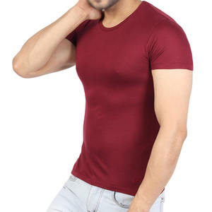 T-shirt col rond en coton 250 GSM pour homme, couleur unie, style streetwear basique, coupe ample, manches courtes, fournisseur OEM ODM marque privée - Product Image 5