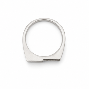 Bague pour homme en argent sterling 925 avec diamants, design carré poli, idéale pour mariage, fête, usage quotidien, cadeau, bijou, alliance - Product Image 5