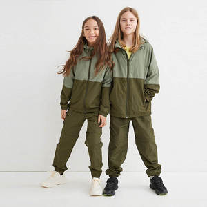 Kids Factory Custom 3m Reflective Zip Hoodies Nylon Track <b>Pants</b> Windbreaker Tracksuit Lightweight Jogger Streetwear Plus Size - Product Image 3