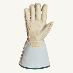 Gants de soudage en cuir de haute qualité avec doublure en coton pour applications TIG, protection contre les éclaboussures de métal fondu, pouce entièrement recouvert, les meilleurs pour la vente en gros - Product Image 1