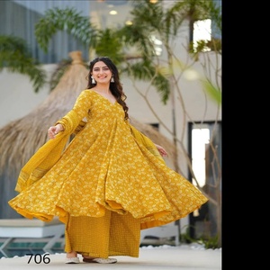 Nuevo Conjunto de Salwar Kameez de Diseñador de 3 Piezas con Estampado Hermoso y Dupatta, Muselina Pura con Estampado Digital, Ropa Formal para el Trabajo - Product Image 4