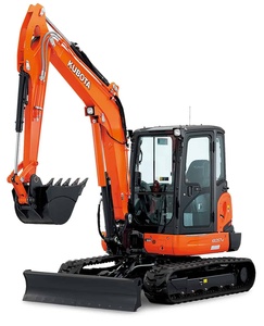 High Quality Used Kubota KX060-5 Mini Excavator 6 Ton Crawler Digger for Sale with low hours - Product Image 1