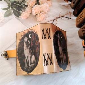 Handcrafted Genuine Leather <b>Journal</b> Diary Print Notebook Blank Spell Book Vintage Leather <b>Writing</b> Diary Handmade Paper Custom - Product Image 5