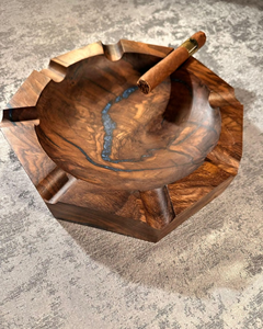 Cendrier en bois pour table, utilisation intérieure et extérieure, support pour fumeurs - Product Image 1
