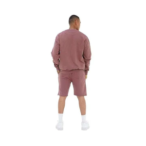 Conjunto de Camiseta y Pantalones Cortos de Verano Unisex, Estilo Vintage, Tejido de Punto, Ecológico, Poliéster/Algodón, Cuello Redondo, Alta Calidad para Hombre - Product Image 2