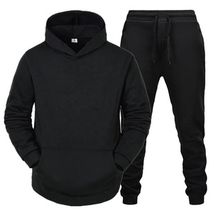 Chándal de hombre sólido de invierno a la moda de alta calidad último diseño personalizable 100% algodón ropa deportiva Jogger trajes - Product Image 2
