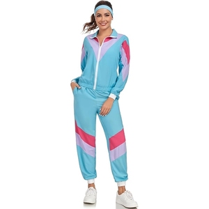 Conjunto Deportivo Unisex de 2 Piezas con Bloques de Color, Manga Larga, Capucha, Tejido Ecológico, Ajuste Holgado, Poliéster de Secado Rápido, Paneles Cortos, Primavera - Product Image 6