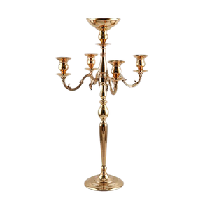 Admirable Design <b>Candelabra</b> With Five Arms Aluminium Silver Color <b>Candelabra</b> Candle Stand For Home Decoration Use - Product Image 6