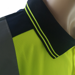 Camisetas de Trabajo de Seguridad de Alta Visibilidad Personalizadas Unisex de Poliéster/Algodón con Cinta Reflectante, Detección de Agujas, Secado Rápido y Tejido Transpirable - Product Image 5