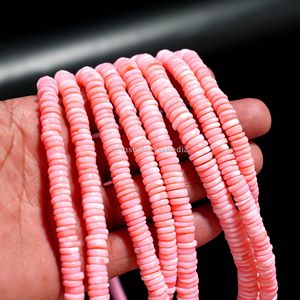 ลูกปัดโอปอลสีชมพูธรรมชาติแบบเรียบ ขนาด 6 มม. 7 มม. ลูกปัดพลอยโอปอลธรรมชาติ ความยาว 16 นิ้ว สำหรับทำเครื่องประดับ ขายส่ง - Product Image 6