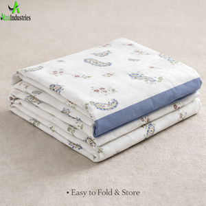 Juego de Sábanas de Algodón Premium Super King |   Ropa de Cama Suave y Cómoda con Estampado Floral Paisley, con Fundas de Almohada, Transpirable - Product Image 5