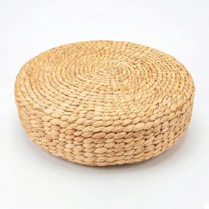 Cojín Redondo Boho de Jacinto de Agua Tejido Vietnamita al por Mayor, Hecho por King Craft Viet - Product Image 4