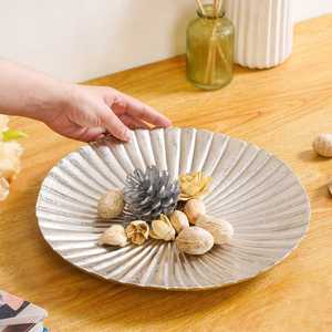 Nouveau design de plateau décoratif en métal pour fruits secs, caractéristiques durables, plateaux décoratifs en métal pour mariage, plateaux en métal - Product Image 1