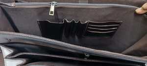 Genuine Leather Briefcase Brown Business <b>Laptop</b> <b>Bag</b> with Shoulder Strap Durable Office Messenger - Product Image 4