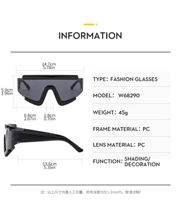 2025 Hot Selling Trendy Accessories Wholesale Custom Personalized 2000s Y2K Shades <b>Rimless</b> UV400 Sport <b>Sunglasses</b> Women Men - Product Image 5