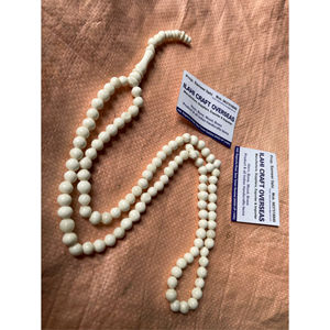 ลูกประคำอิสลามแบบเรียบง่าย ทำจากกระดูกควายขัดเงา เป็นมิตรกับสิ่งแวดล้อม จำนวน 99 เม็ด ยี่ห้อ ILAHI - Product Image 1