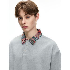 Polo de Hombre con Bloques de Color, Manga Corta, Blanco, Azul Marino y Rojo, Diseño a Rayas en Contraste, Corte Ajustado Informal, Ropa de Verano, Suave - Product Image 3