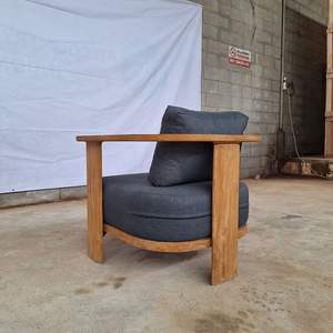 Sofá de patio de teca para exteriores, hecho en Indonesia, muebles de madera maciza - Product Image 2