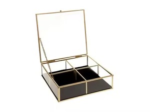 Handmade Metal Jewelry Storage Organizer <b>Box</b> Case for Rings <b>Earrings</b> Necklace Accessories - Product Image 3