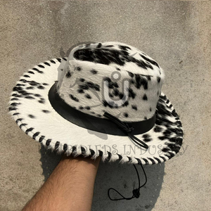 Handmade <b>Western</b> Style Cowboy <b>Hat</b> New Stylish Cowhide Leather Business Casual Outdoor - Product Image 2