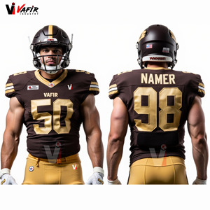 High Quality Customized American Football Jersey Breathable Spandex/<b>Polyester</b> Plus Size Short Tackle Twill Design <b>Shirts</b>/Tops - Product Image 3