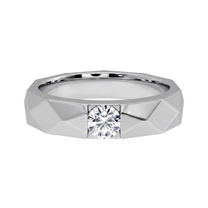 Luxury Diamond <b>Men</b> <b>Ring</b> 18KT 14KT Gold Plated Round Brilliant Cut Lab Grown Diamond Trendy Engagement & Wedding <b>Ring</b> - Product Image 5