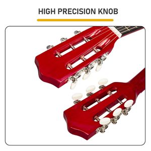 Chitarra Acustica Cutaway a Forma di Barile da 41 Pollici in Acciaio Verniciato con Corde, Capotasto, Borsa per il Trasporto, Accordatore, Chiave per Accordatura e Attrezzi - Product Image 6