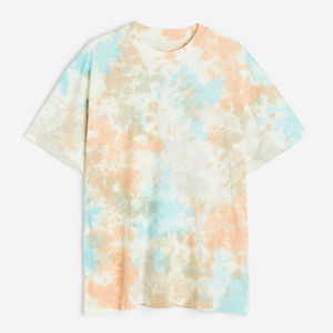 เสื้อยืดคอวีทรงโอเวอร์ไซส์ พรีเมียม ผ้าฝ้าย ล้างสีแบบแอซิดวอช สไตล์ฮิปฮอป แห้งเร็ว ทรงปกติ สำหรับผู้ชาย พิมพ์โลโก้ได้ตามต้องการ ผ้าหนา ใส่สบาย สตรีทแวร์ - Product Image 3