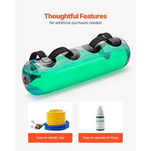 Pesi d'acqua portatili regolabili da 20 kg (70 libbre) per allenamento completo del corpo, stabilità e fitness - Product Image 6