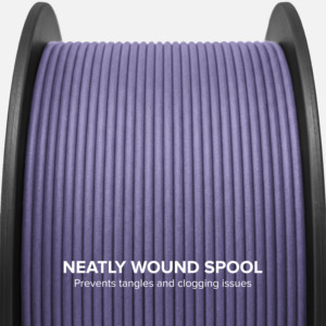Filamento de Impresión 3D PETG-CF Morado de 1.75 mm y 1 kg, Servicio de Procesamiento de Fibra de Carbono de 0.03 mm, 210-230 °C, NUMAKERS ASIA LLP - Product Image 4
