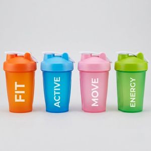 Protein <b>Shaker</b> Bottle Round HDPE 400ml Colorful Plastic <b>Shaker</b> <b>Cup</b> with Flip Lid for Sports Nutrition Vietnam Manufacturer - Product Image 2