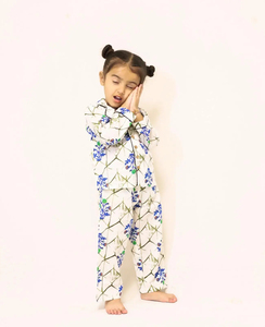 2-Piece Women's Casual Floral Pattern Summer Nightwear 100% Cotton <b>Pajama</b> Sleepwear Set Breathable Eco-Friendly OEM ODM Service - Product Image 3