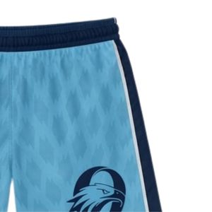 Pantalones Cortos de Lacrosse Unisex Azul Claro y Negro, de Poliéster Ligero, Uniforme Deportivo, Ropa Deportiva para Equipos, Entrenamiento y Partidos - Product Image 3