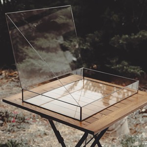 Expositor de Vidrio Transparente con Diseño Impresionante, Rectangular, con Acabado Negro, Armario de Almacenamiento Grande para Joyas, Uso Doméstico - Product Image 5