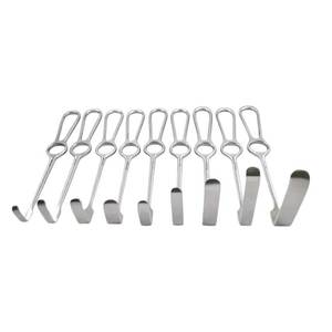Ensemble de rétracteurs de plaies Kocher Langenbeck, 9 pièces, 21 cm, à pointe arrondie, en acier inoxydable, instruments chirurgicaux, kit de chirurgie orthopédique - Product Image 1
