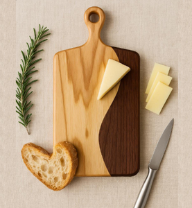 Tablas de Madera de Mango Original de Doble Tono para Carnicería, Diseño Atractivo, Tabla de Quesos Hecha a Medida al Precio Más Bajo - Product Image 1