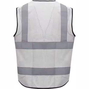 Gilet de sécurité réfléchissant haute visibilité moderne, respirant, en polyester, vêtements de travail avec options de personnalisation, unisexe, prix bas - Product Image 3