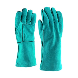 Gants de soudage en cuir de vachette pleine fleur haute performance, résistants aux flammes, certifiés CE, antistatiques, sans latex, pour travaux lourds - Product Image 5