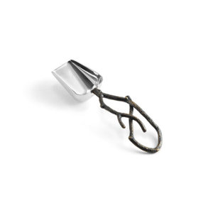 Cuillère à glace avec manche au design de branche noire fantaisie - Product Image 1