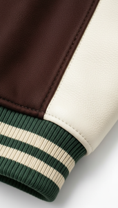 Veste universitaire unisexe authentique de style américain avec doublure matelassée, broderies et patchs, style streetwear viral, durable, à capuche, pour l'hiver - Product Image 5