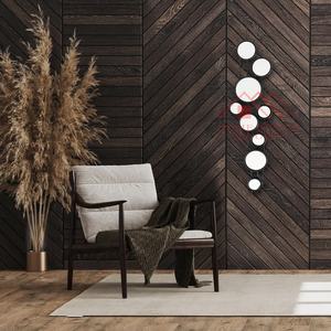 ศิลปะตกแต่งผนังทำจากเหล็กสำหรับโรงแรมและร้านอาหารการตกแต่งผนังแบบเส้นตรงเรขาคณิต - Product Image 2