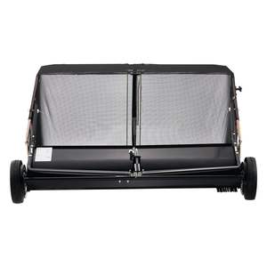 Recogedor de Hojas y Césped de Alta Resistencia de 52 Pulgadas para Jardín Grande, 26 Pies Cúbicos Barredora de Césped con Altura de Barrido Ajustable y Sistema de Descarga por Cuerda - Product Image 1