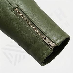 แจ็คเก็ตหนังแท้สำหรับขี่มอเตอร์ไซค์คุณภาพดีที่สุดสำหรับผู้ชาย รุ่นใหม่ล่าสุดสำหรับฤดูหนาว พร้อมแผ่นป้องกันที่ถอดออกได้ สามารถสั่งทำได้ - Product Image 6