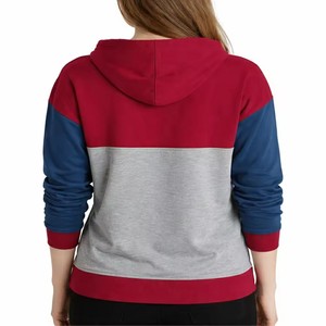 Women's Casual Acid Wash Vintage Plain Dyed Hoodies Pockets Color <b>Block</b> Pullover Long Sleeve Winter Premium Cotton OEM - Product Image 3