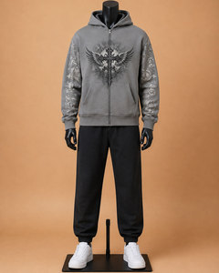 Custom 100% Nylon Windproof <b>Waterproof</b> Eco-Friendly 2-in-1 Graphic Hoodie Jogger Set Lightweight Oversized Street <b>Tracksuit</b> - Product Image 1