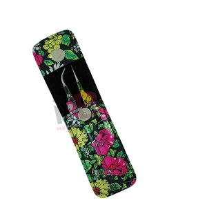 Ensemble de pinces à cils en acier inoxydable, best-seller, avec pointe courbée et droite, pinces à cils pour extensions, pinces à cils avec revêtement en papier - Product Image 1