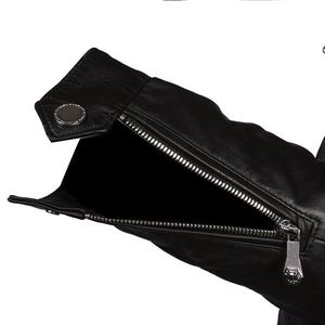 New Arrival 2026 Unique Design Men's Premium Quality Leather <b>Jacket</b> with Stand Collar Customized Colors & Logo - Product Image 5