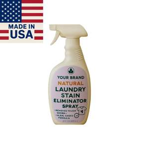 Spray Éliminateur de Taches de Linge Haute Qualité 4oz, Formule Probiotique Naturelle Écologique, Éliminateur d'Odeurs Puissant Marque Privée - Product Image 1